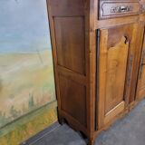 Louis XV high sideboard in cherry wood, Louis XV style