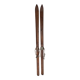 Old vintage wooden ski