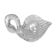 Crystal swan cup