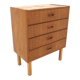 Commode scandinave en teck et en chêne Suède 1960