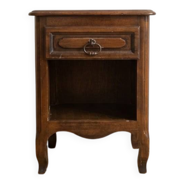 Table de chevet ancienne en bois massif
