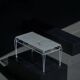Metal coffee table in French garden style, mid-century modern, with perforated top, 1950s.