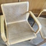 Chaises vintage cannage Olivo Pietro