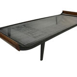 Vintage meridian Auping Cleopatra metal teak design by Dick Cordemeyer