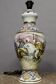 Ceramic lamp with oriental decoration and signature