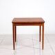 Rosewood / leather dining / gaming table by Poul Hundevad