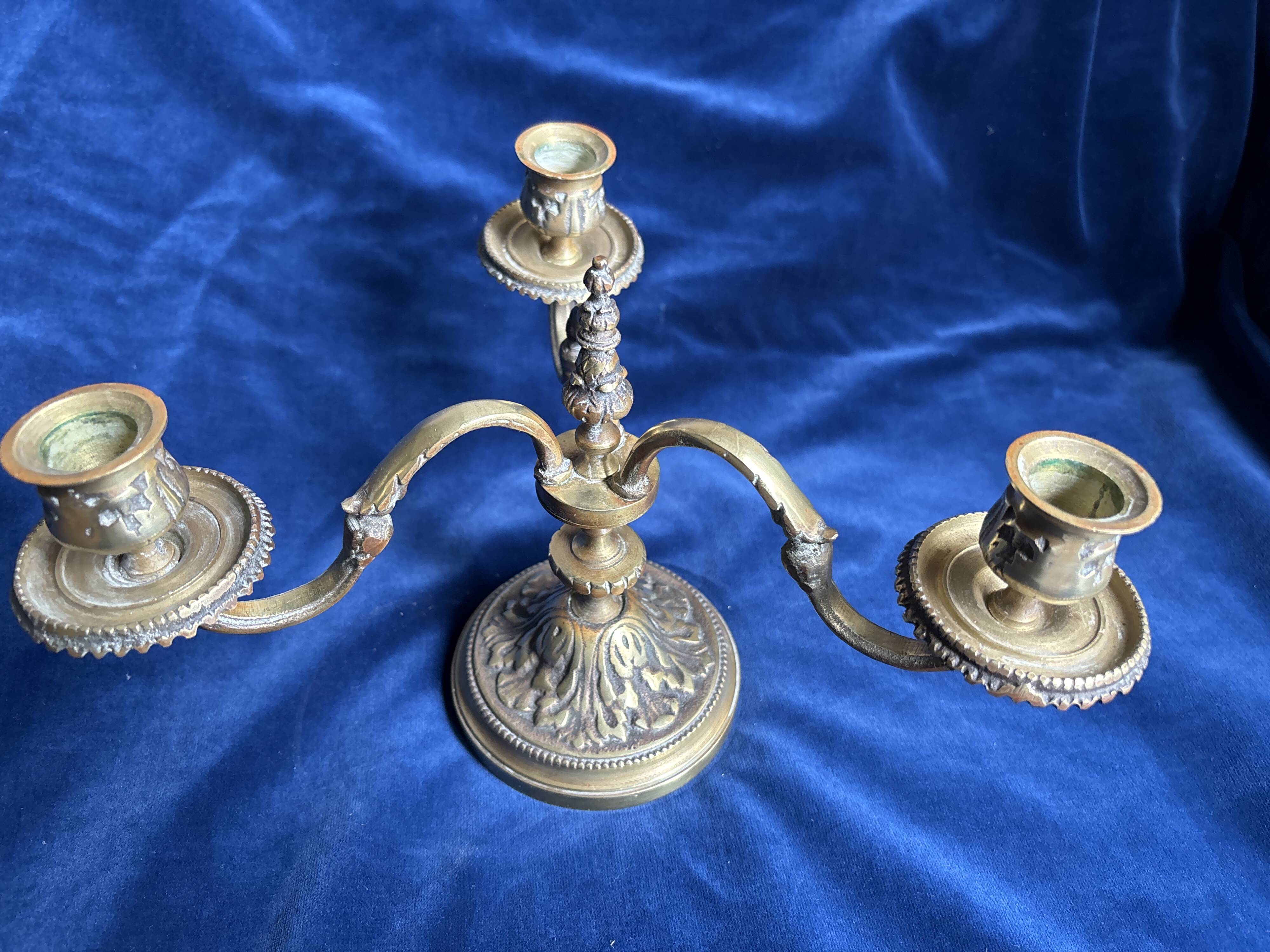 Antique 19th century bronze candlestick