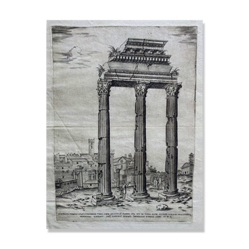 Antoine Lafrery, "Speculun Romanae Magnificen", set of 6 engravings, XVIth