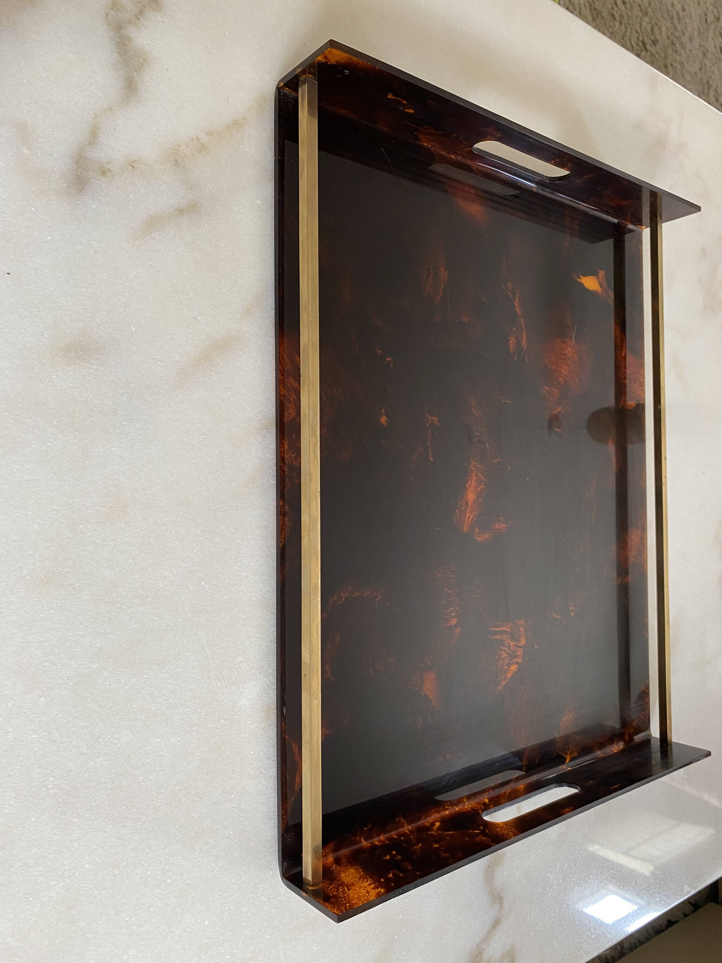 Lucite tray Maison Mercier 1970