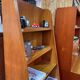 Vintage oak library designed in the 1950s.