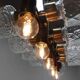 Unique Design Glass Chandelier, Czechoslovakia, 1970s