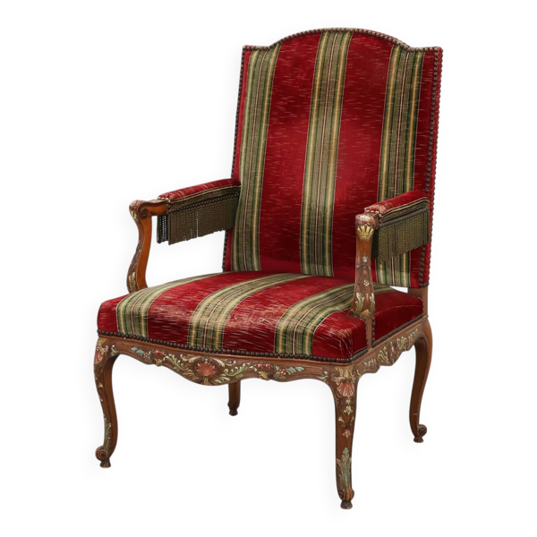 Fauteuil en chêne Louis XIV, France, 19e siècle