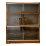 Library sectional glazed bookcase by Minty