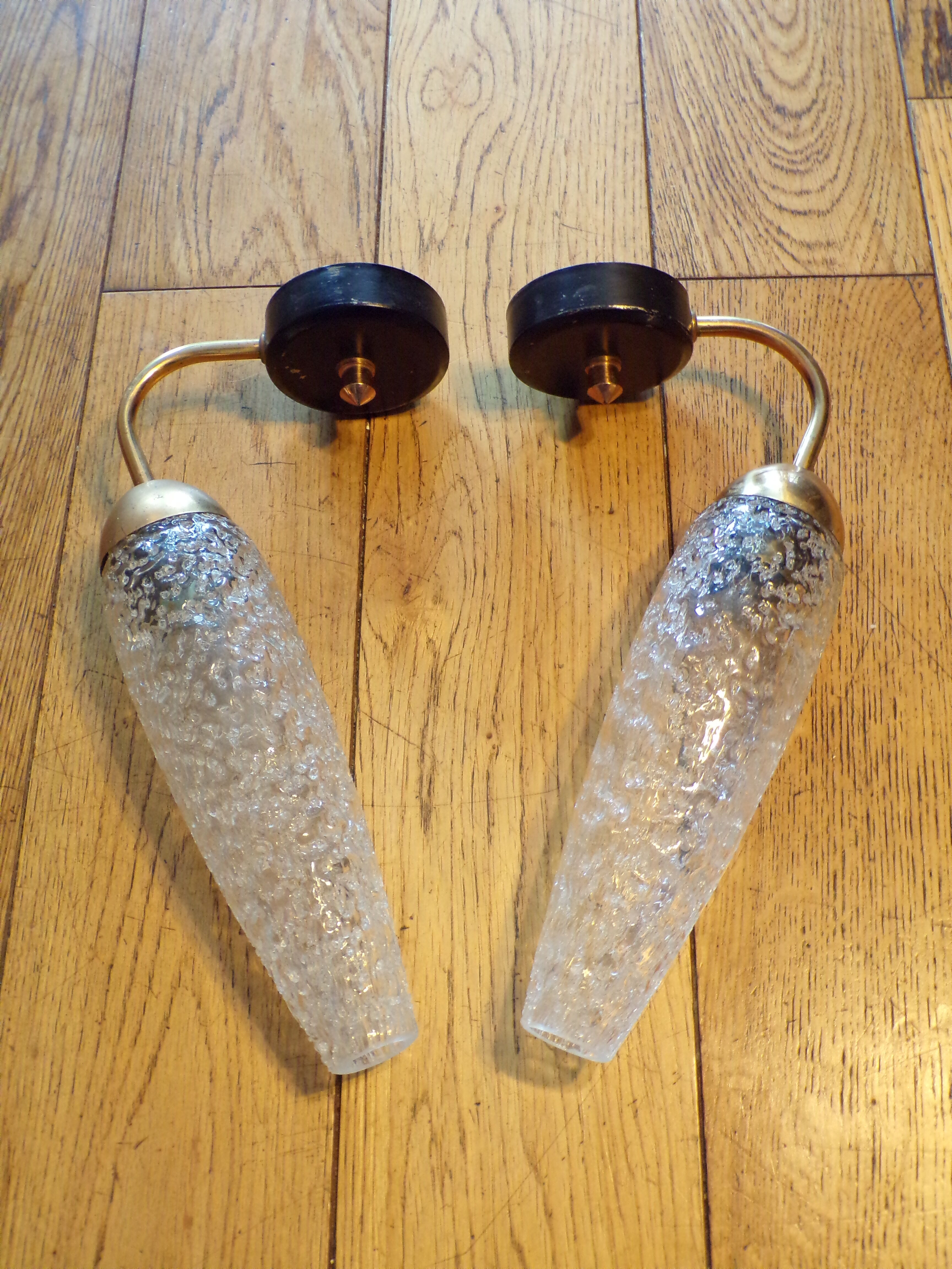 Pair of wall lamps 1950-60