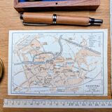 Kortrijk, small old map, vintage 1910