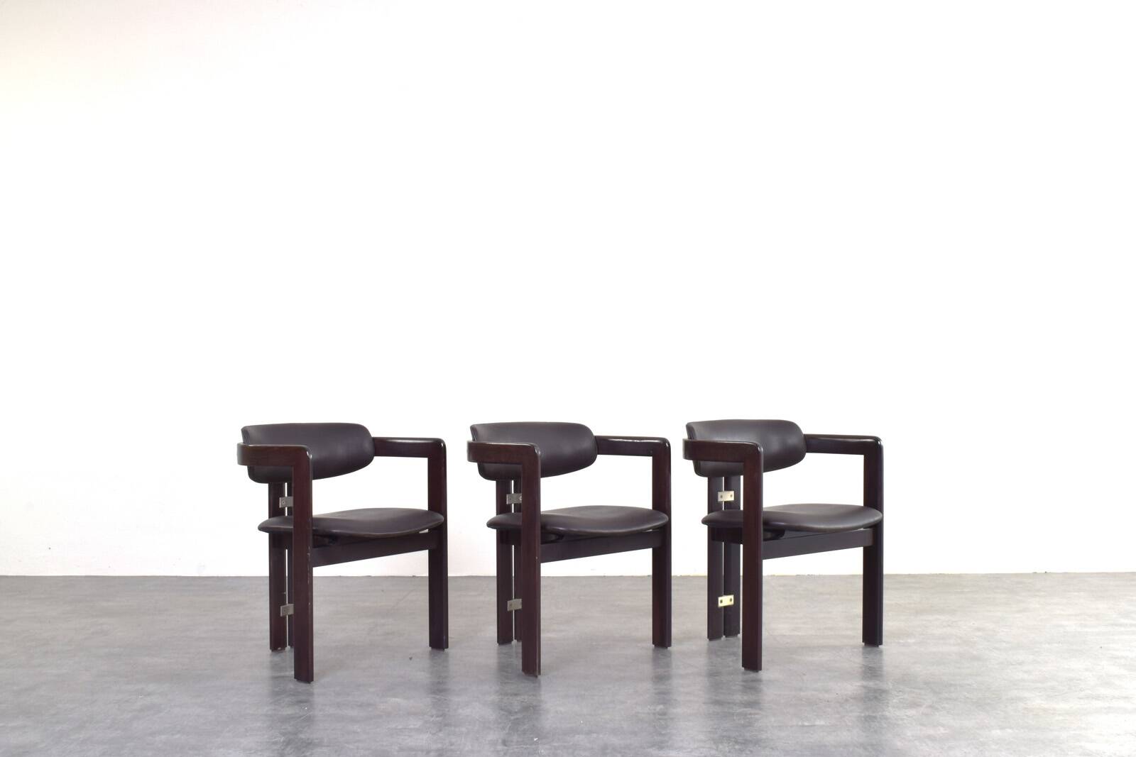 Chaises Pamplona par Augusto Savini pour Pozzi, années 1960, ensemble de 3