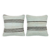 Set of 2 vintage kilim cushion covers 48x48 cm