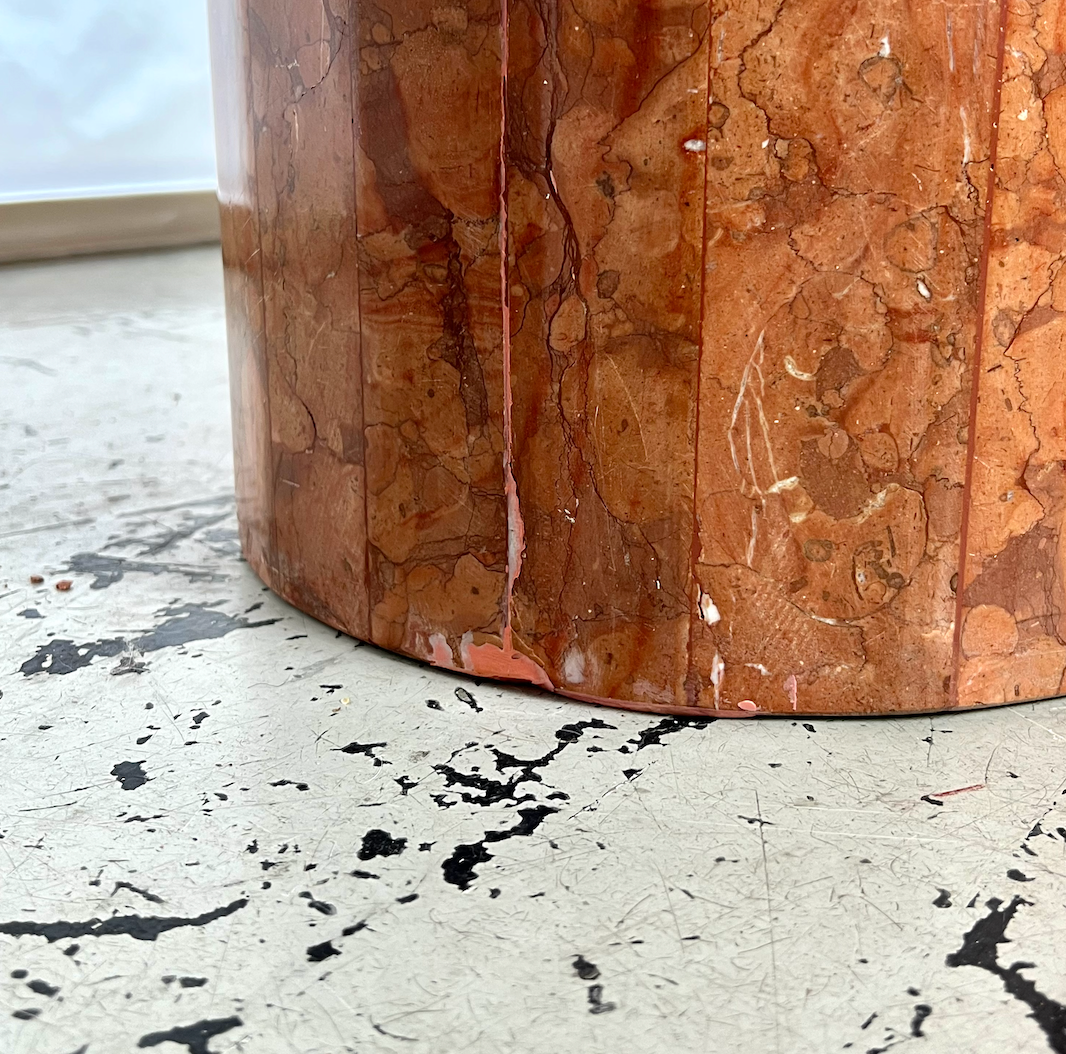 Dining table in vintage alicante red marble