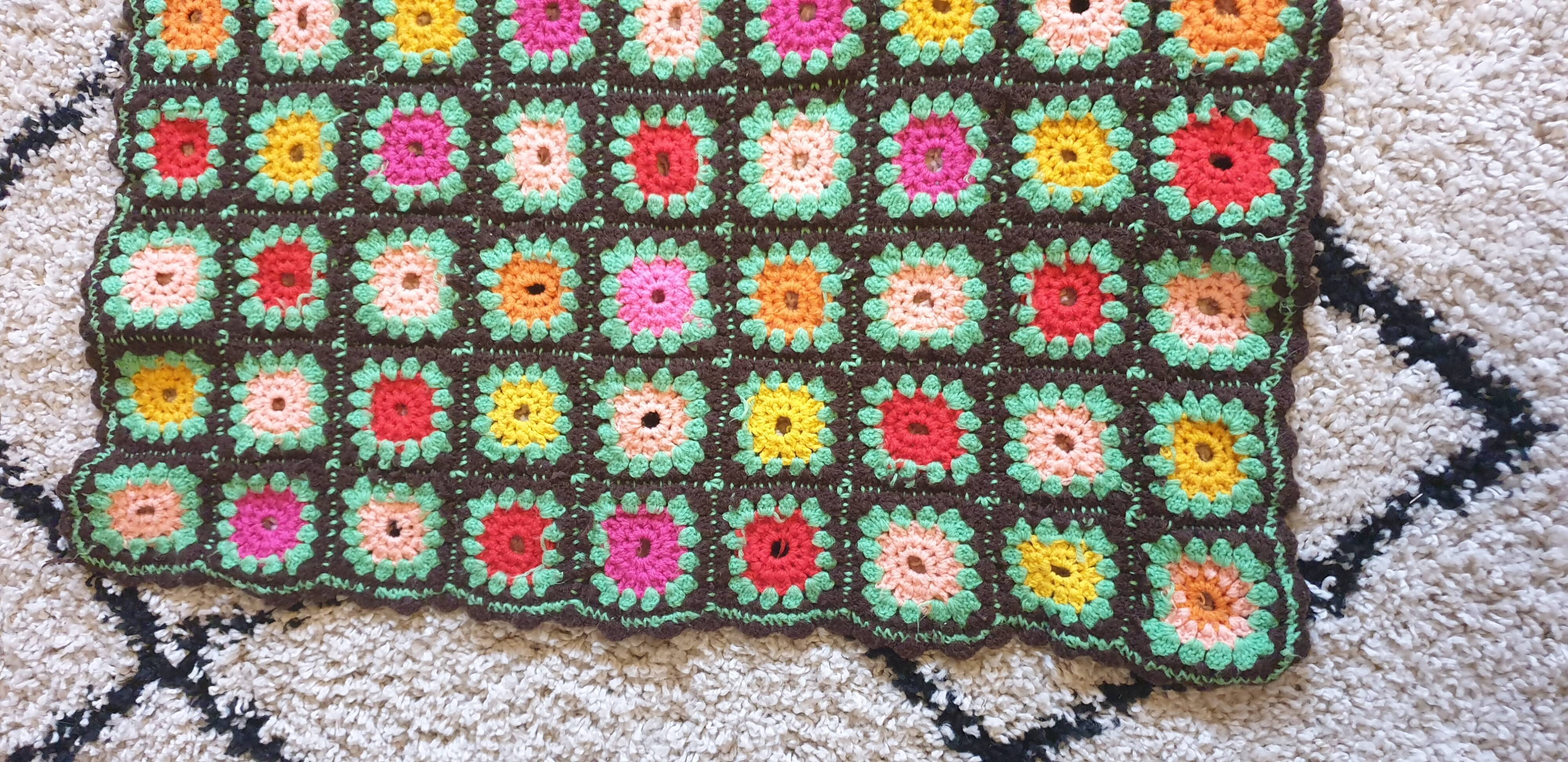 Crochet plaid