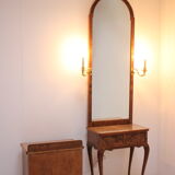 1920, antique makeup vanity with cabinet, Czechoslovakia