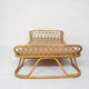 Vintage rattan daybed, The Netherlands 1960's