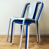 Set of three Tolix chairs