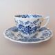4 Ridgway (Staffordshire) blue "Windsor" English cups