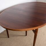 Very large Danish extendable dining table in rosewood model 212 by Arne Vodder for Sibast