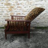 Fauteuil Morris repose pieds rétractable