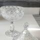 Large lead crystal candy dish/Drageoir. Tritschler Winterhalder. Dome shape, faceted patterns. Dim 30 x 15 cm
