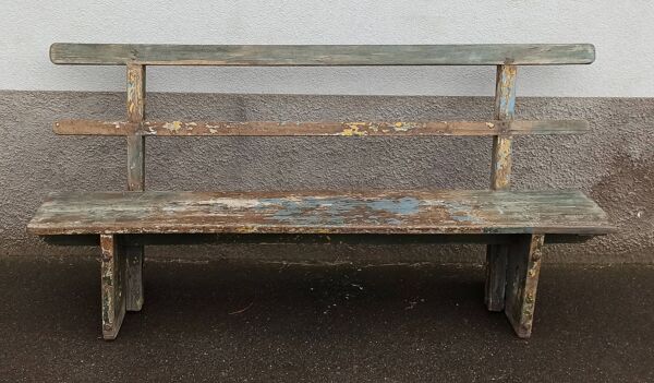 Banc ancien en bois avec belle patine