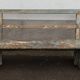 Old wooden bench with beautiful patina