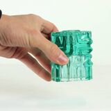 Vintage Glass Candle Holder By Vladislav Urban For Rosice, 1960s