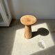Side table, end of sofa in natural mango monoxyl conical tray H:50cm