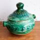 Vintage Celine Dein green ceramic pot