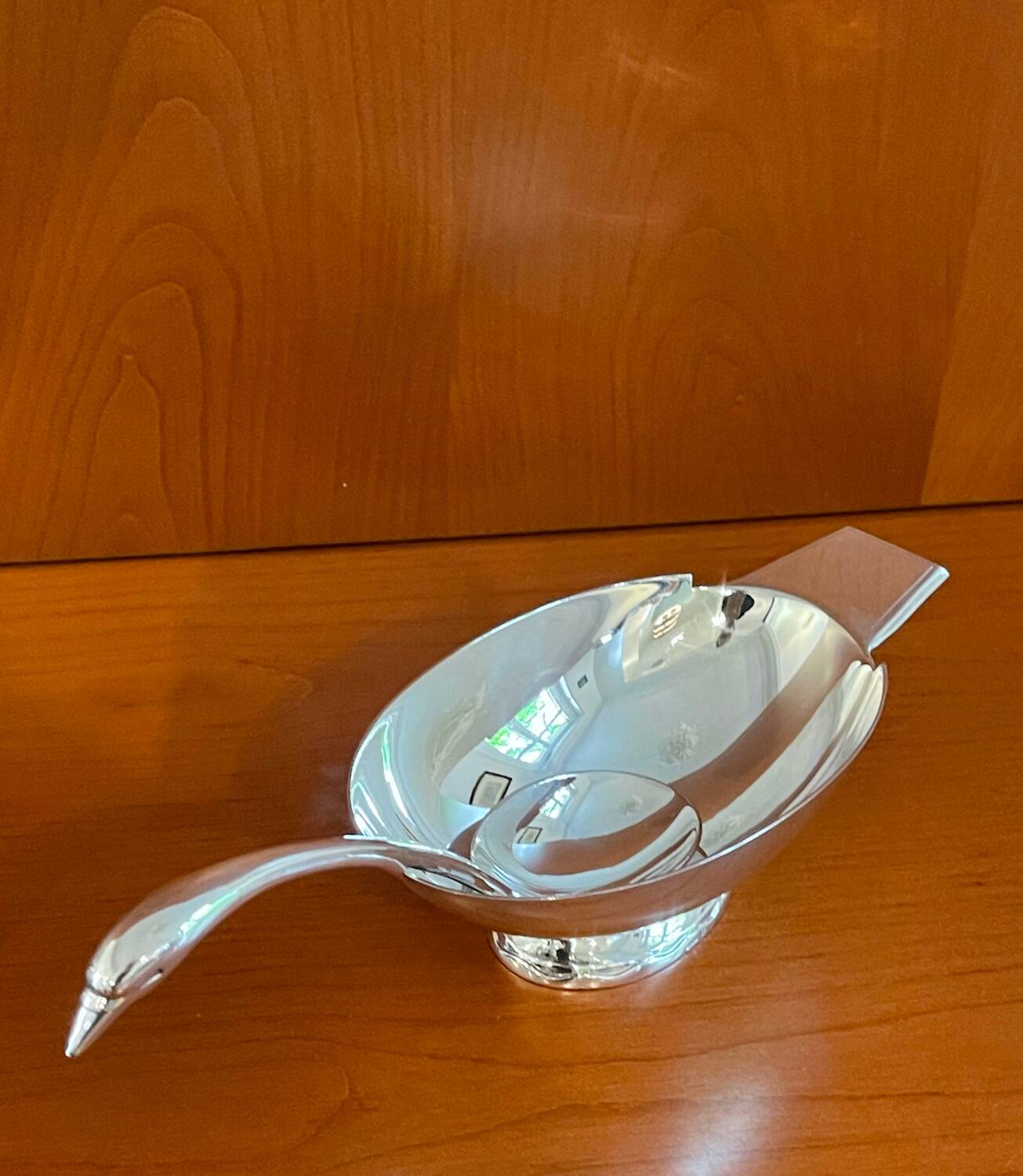 "Christofle, Gallia, 2 Swan Sauce Boats Christian Fjerdingstad