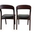 2 chaises en bois massif