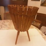 Vintage bamboo rattan pot cover