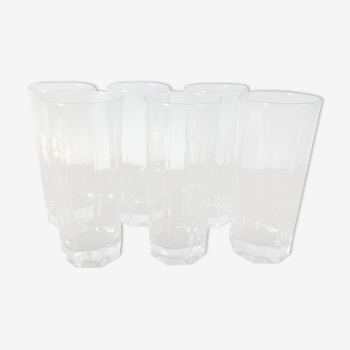 Water glasses / octagonal base juice