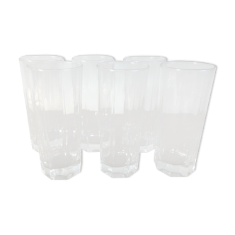 Water glasses / octagonal base juice