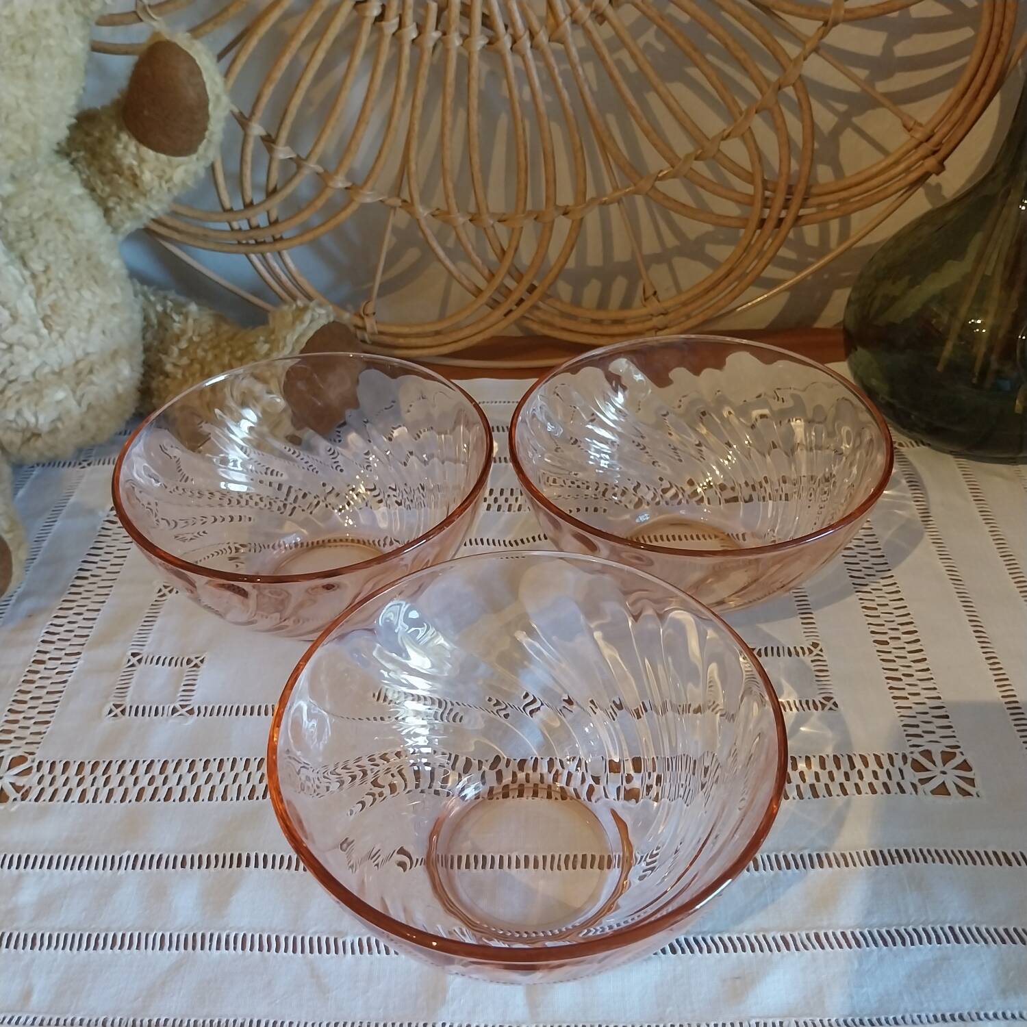 Vintage Rosaline bowls