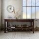 Drapery console table in pine