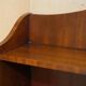 Pair of Open Low Bookcases in Flamed Mahogany