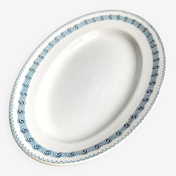 Oval dish St Amand & Hamage in ironland, service "Rachel"