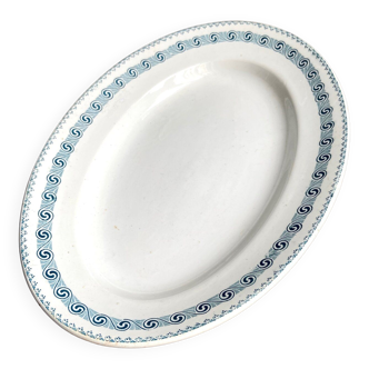 Oval dish St Amand & Hamage in ironland, service "Rachel"