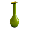 Vase en verre de forme florale, décoration vintage POP.