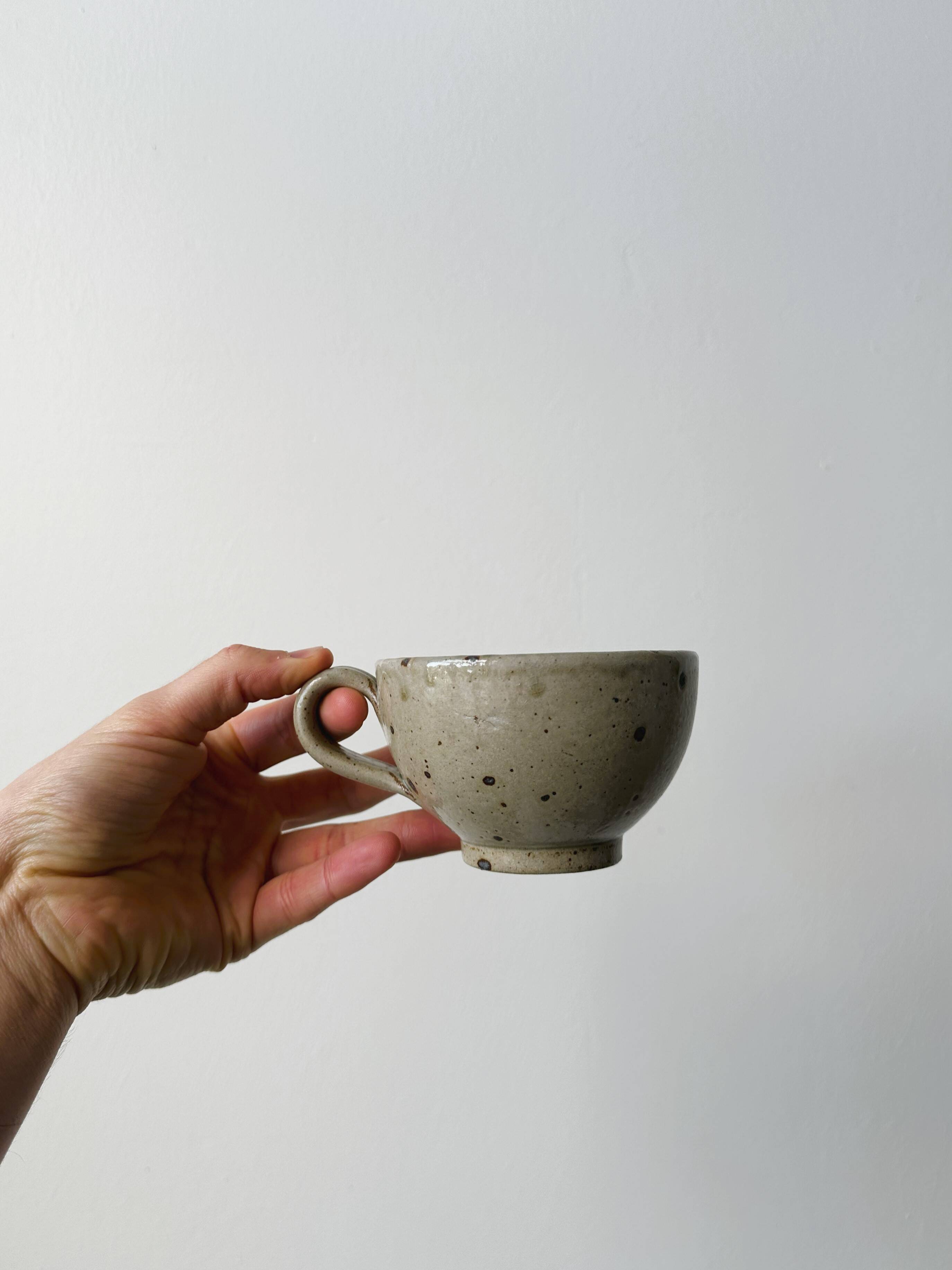 Pyrite 'quail shell' ceramic stoneware mugs