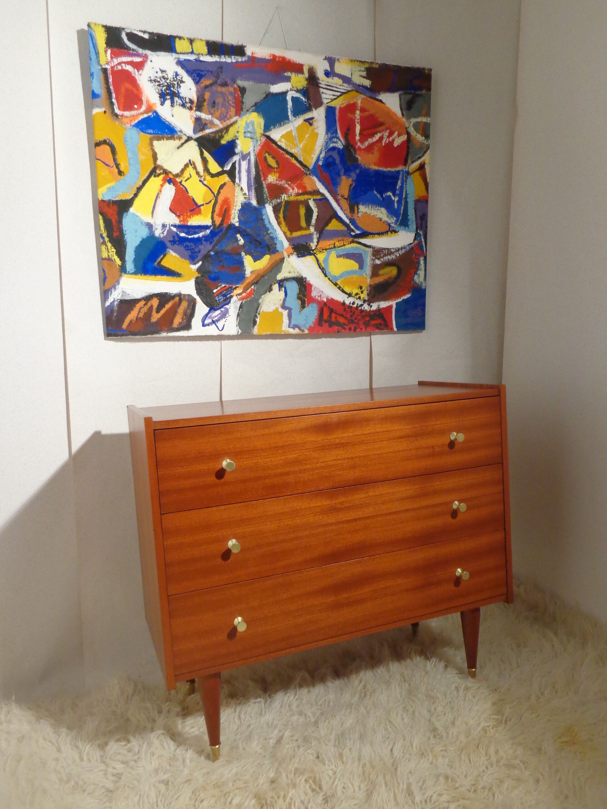 Chest of drawer vintage 60s teak