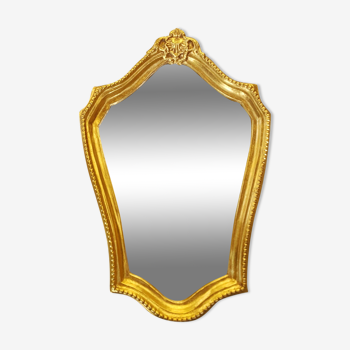 Miroir doré 47 cm x 32 cm