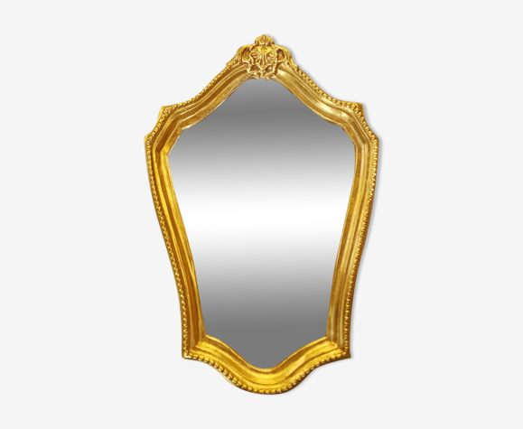 Miroir doré 47 cm x 32 cm